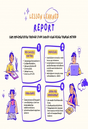 ายงานการถอดบทเรียน (Lesson Learned Report) ของ โครงการขับเคลื่อนการนำตัวแบบ ISAM ไปใช้ในงานตรวจสอบการดำเนินงาน (ISAM Implementat