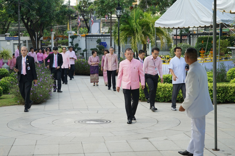 พิธีบวงสรวงเนื่องในวันคล้ายวันสถาปนา สำนักงานการตรวจเงินแผ่นดิน ครบรอบ 104 ปี