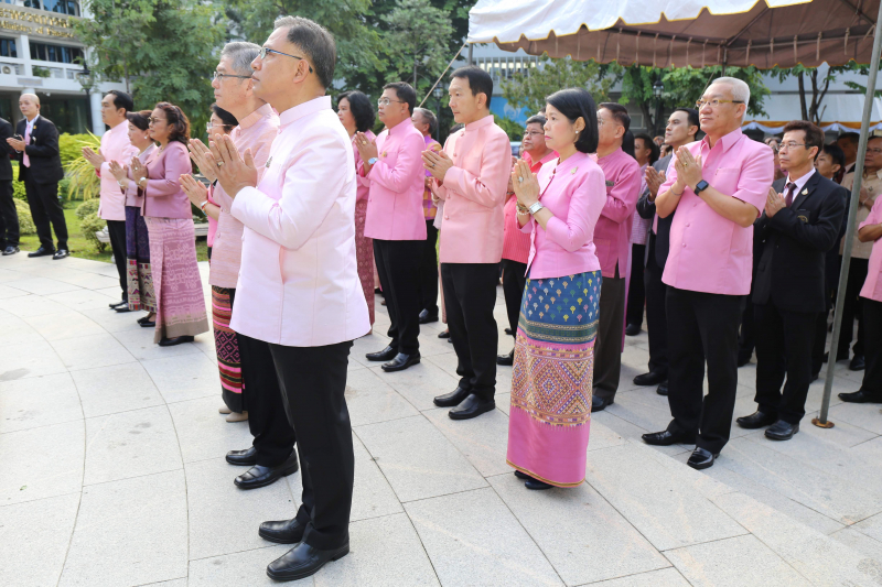 พิธีบวงสรวงเนื่องในวันคล้ายวันสถาปนา สำนักงานการตรวจเงินแผ่นดิน ครบรอบ 104 ปี