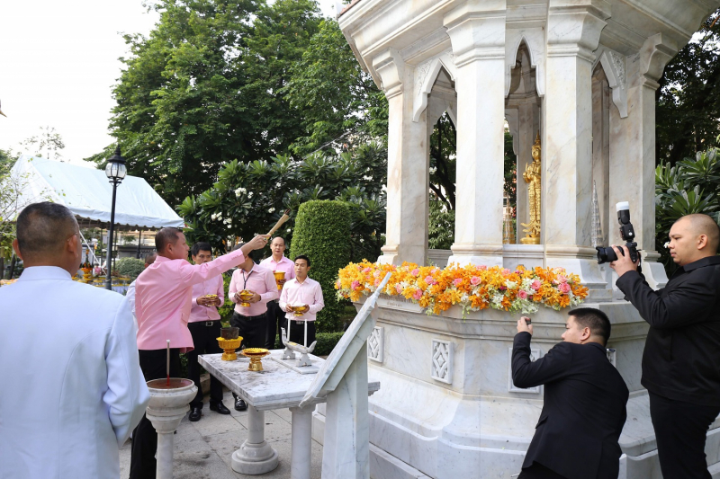 พิธีบวงสรวงเนื่องในวันคล้ายวันสถาปนา สำนักงานการตรวจเงินแผ่นดิน ครบรอบ 104 ปี