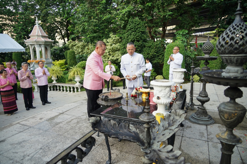 พิธีบวงสรวงเนื่องในวันคล้ายวันสถาปนา สำนักงานการตรวจเงินแผ่นดิน ครบรอบ 104 ปี