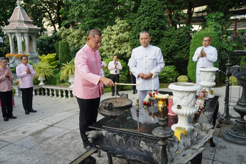 พิธีบวงสรวงเนื่องในวันคล้ายวันสถาปนา สำนักงานการตรวจเงินแผ่นดิน ครบรอบ 104 ปี