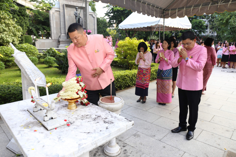 พิธีบวงสรวงเนื่องในวันคล้ายวันสถาปนา สำนักงานการตรวจเงินแผ่นดิน ครบรอบ 104 ปี