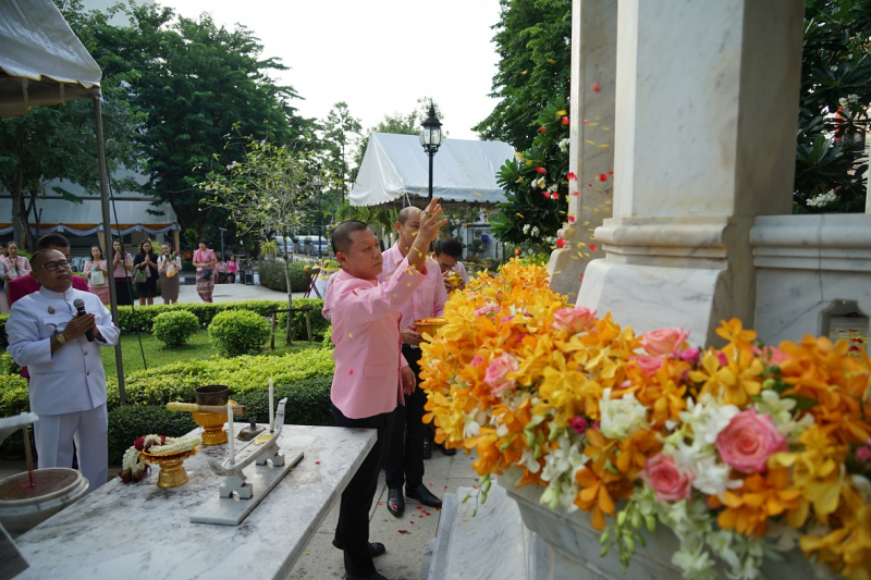 พิธีบวงสรวงเนื่องในวันคล้ายวันสถาปนา สำนักงานการตรวจเงินแผ่นดิน ครบรอบ 104 ปี