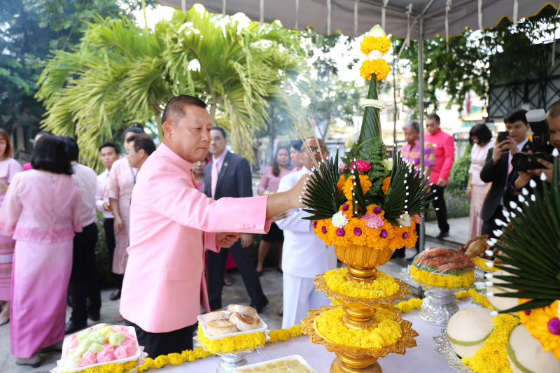 พิธีบวงสรวงเนื่องในวันคล้ายวันสถาปนา สำนักงานการตรวจเงินแผ่นดิน ครบรอบ 104 ปี
