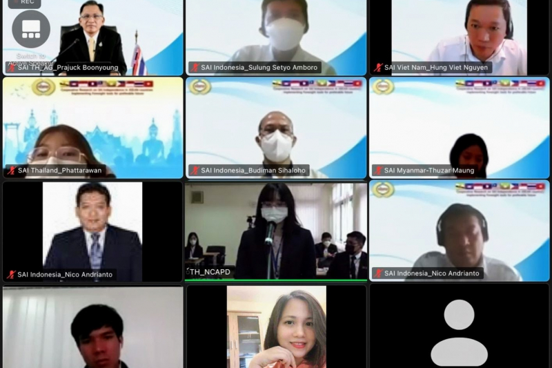 พิธีเปิดการประชุมโครงการวิจัยภายใต้หัวข้อ “SAI Independence in ASEANSAI by Implementing the Foresight Tools”