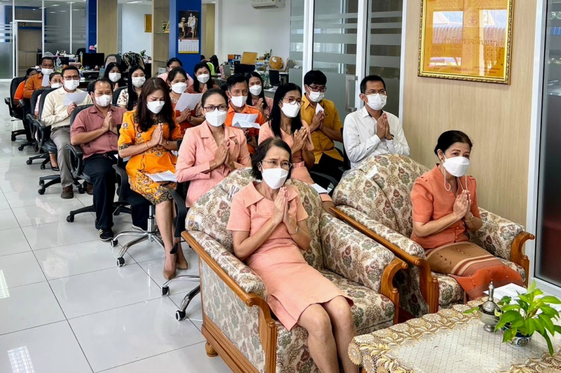 สำนักงานการตรวจเงินแผ่นดินประกอบพิธีเจริญพระพุทธมนต์และเจริญจิตตภาวนาถวายพระพรชัยมงคลแด่สมเด็จพระเจ้าลูกเธอ เจ้าฟ้าพัชรกิติยาภา 