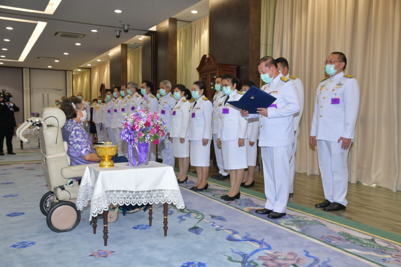 ถวายพระพรชัยมงคล เนื่องในโอกาสวันคล้ายวันพระราชสมภพ วันที่ 2 เมษายน 2564 ณ วังสระปทุม