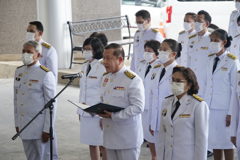 พิธีถวายสัตย์ปฏิญาณเพื่อเป็นข้าราชการที่ดีและพลังของแผ่นดิน ประจำปี 2563 ณ สำนักงานการตรวจเงินแผ่นดิน