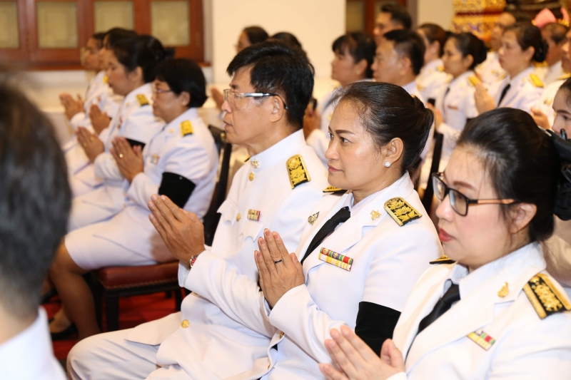 2562-09-25 สตง.ร่วมเป็นเจ้าภาพบำเพ็ญกุศลพระพิธีธรรมสวดพระอภิธรรมศพ พลเอก เปรม  ติณสูลานนท์ อดีตประธานองคมนตรีและรัฐบุรุษ 