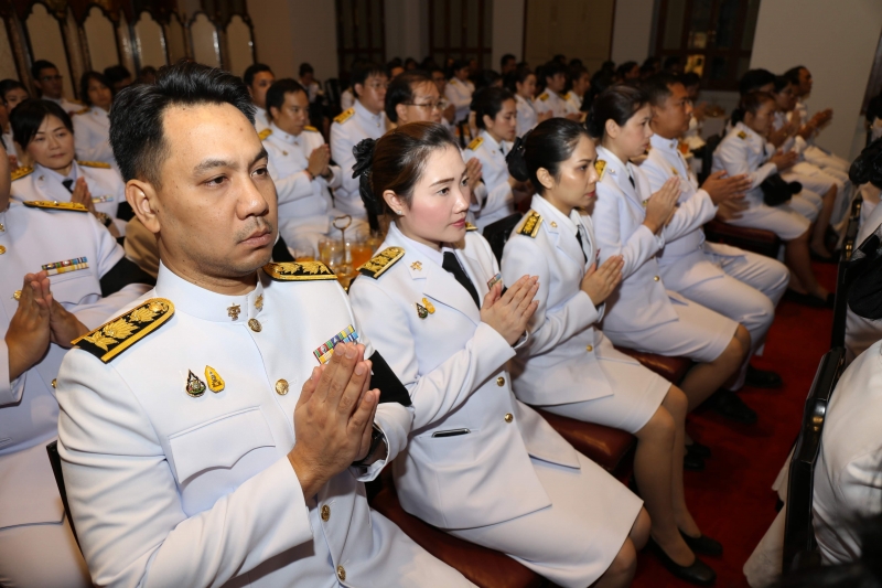 2562-09-25 สตง.ร่วมเป็นเจ้าภาพบำเพ็ญกุศลพระพิธีธรรมสวดพระอภิธรรมศพ พลเอก เปรม  ติณสูลานนท์ อดีตประธานองคมนตรีและรัฐบุรุษ 