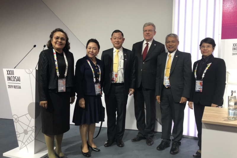 การประชุมสมัชชาองค์การสถาบันการตรวจสอบสูงสุดระหว่างประเทศ (INCOSAI) ครั้งที่ 23 ณ Manege Central Exhibition Hall กรุงมอสโก สหพัน