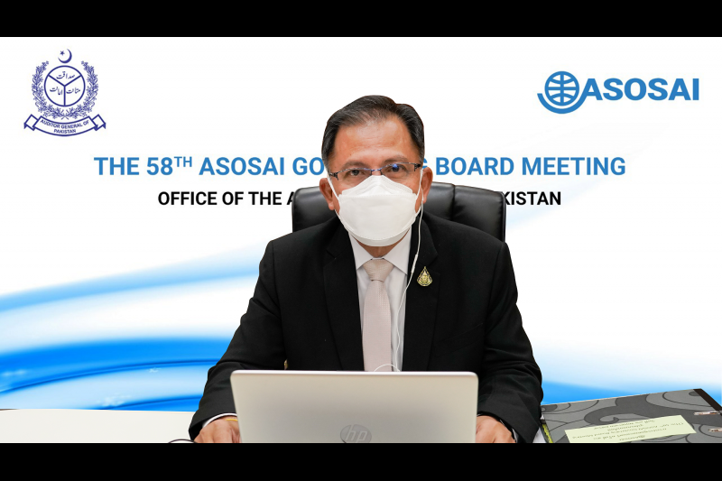 การประชุมคณะมนตรี ครั้งที่ 58 (58 th Governing Board Meeting) ของ ASOSAI แบบออนไลน์ ณ สำนักงานการตรวจเงินแผ่นดิน