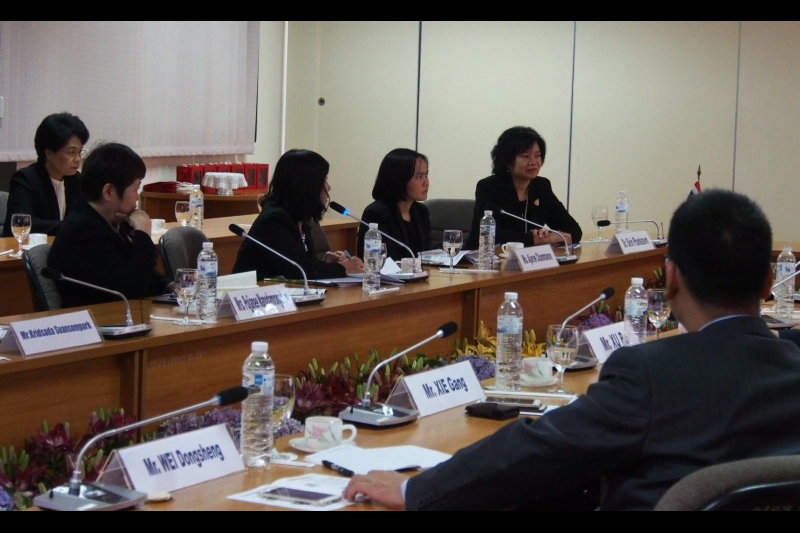 คณะผู้แทนมหาวิทยาลัยตรวจสอบหนานจิง เยี่ยมคารวะ ปตง. ผตง. และคณะผู้บริหาร สตง.