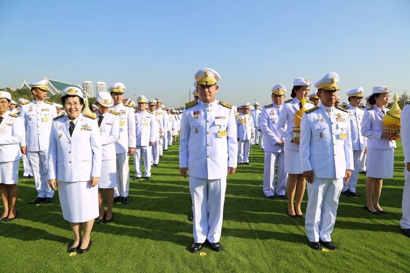 สตง.ร่วมพิธีวางพานพุ่มและถวายบังคมฯ 5 ธันวาคม 2561