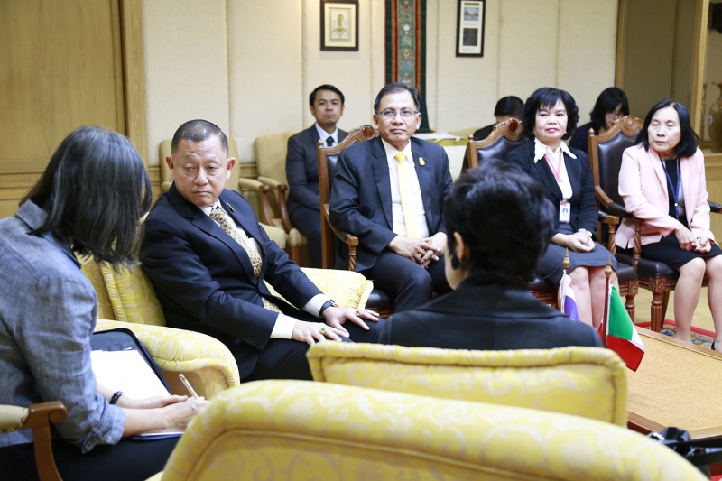 เอกอัครราชทูตอิตาลีประจำประเทศไทย พร้อมคณะเข้าเยี่ยมคารวะ ปตง. และ ผตง.