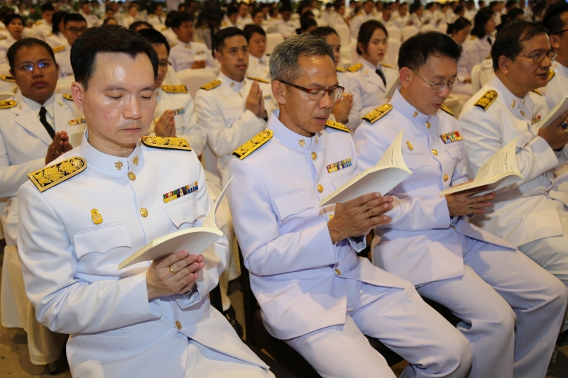 2562-03-25 พิธีมหามงคลบำเพ็ญพระราชกุศล และเจริญพระพุทธมนต์ถวายพระพรชัยมงคล
