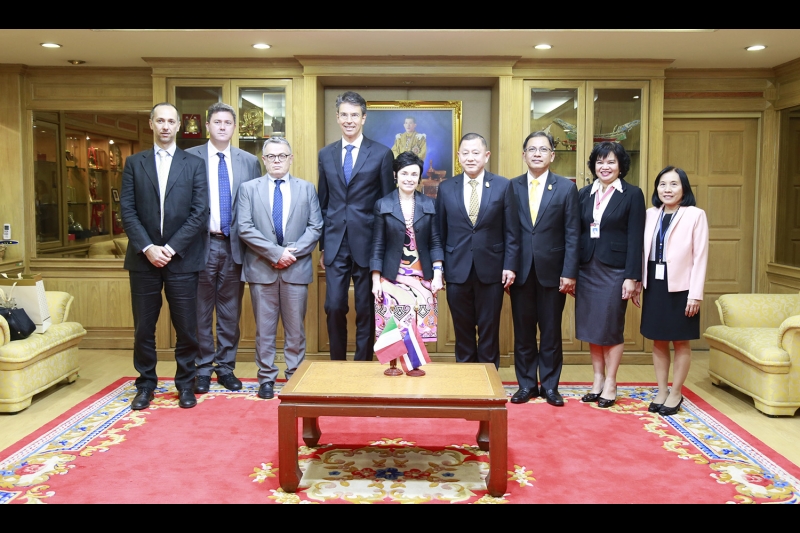 เอกอัครราชทูตอิตาลีประจำประเทศไทย พร้อมคณะเข้าเยี่ยมคารวะ ปตง. และ ผตง.