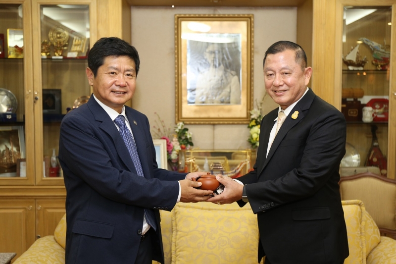 ปตง.ผตง.ให้การต้อนรับการเข้าเยี่ยมคารวะคณะผู้แทนมหาวิทยาลัยตรวจสอบหนานจิ