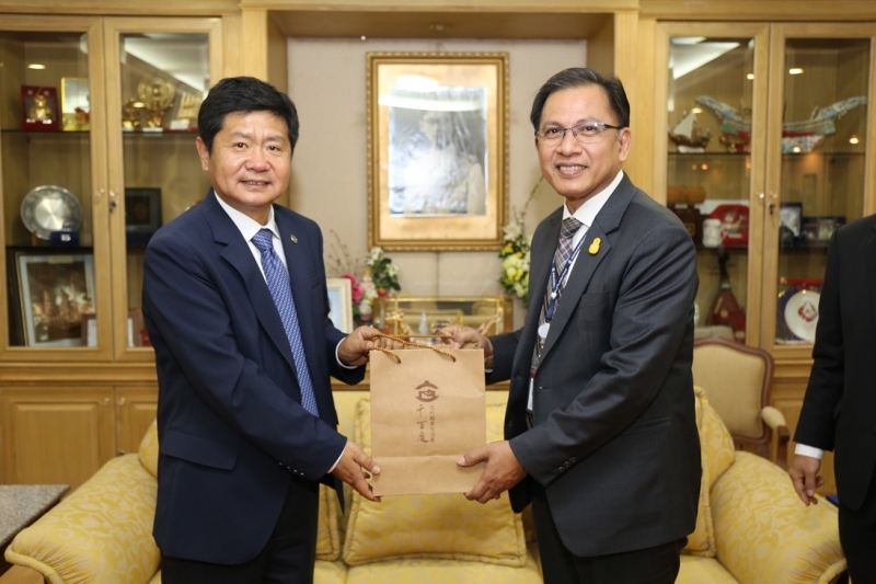 ปตง.ผตง.ให้การต้อนรับการเข้าเยี่ยมคารวะคณะผู้แทนมหาวิทยาลัยตรวจสอบหนานจิ