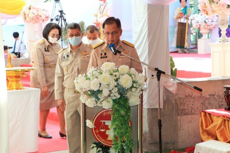 พิธีวางศิลาฤกษ์อาคารสำนักงานและอาคารชุดพักอาศัย สำนักตรวจเงินแผ่นดินจังหวัดร้อยเอ็ด