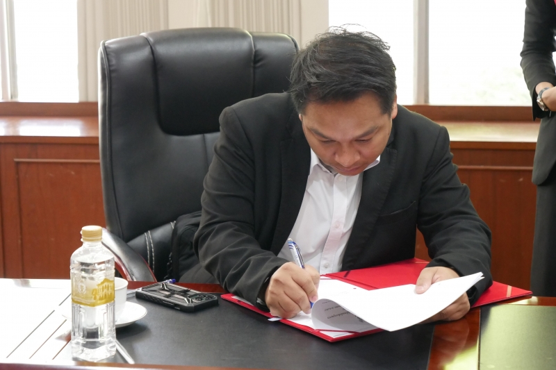 พิธีลงนามในสัญญาโครงการพัฒนาการตรวจเงินแผ่นดินอิเล็กทรอนิกส์แบบบูรณาการ (Thailand Smart e-Audit: TSEA) ระหว่าง สำนักงานการตรวจเง