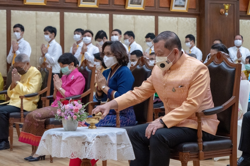 พิธีเจริญพระพุทธมนต์เพื่อความเป็นสวัสดิมงคล เนื่องในเทศกาลขึ้นปีใหม่ไทย (วันสงกรานต์) พุทธศักราช 2564
