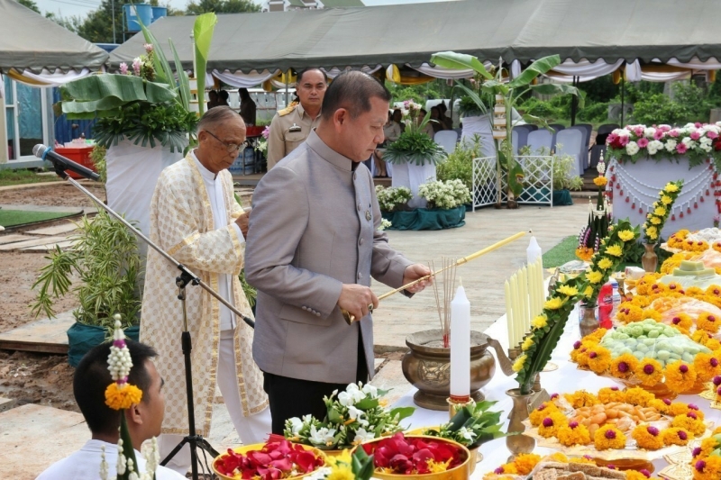 พิธีวางศิลาฤกษ์อาคารที่ทำการและอาคารชุดพักอาศัยสำนักตรวจเงินแผ่นดินจังหวัดชัยภูมิ