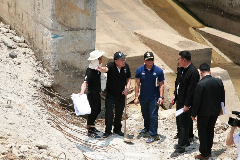 ผตง.ลงพื้นที่ตรวจสอบฝายกั้นน้ำวังต้นงิ้ว จ.แพร่