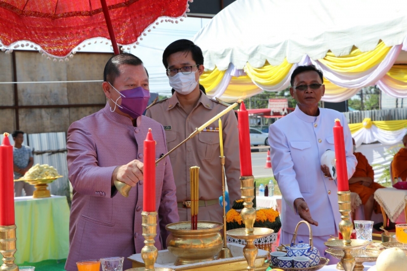 พิธีวางศิลาฤกษ์อาคารที่ทำการและอาคารชุดพักอาศัย สำนักตรวจเงินแผ่นดินจังหวัดนครนายก