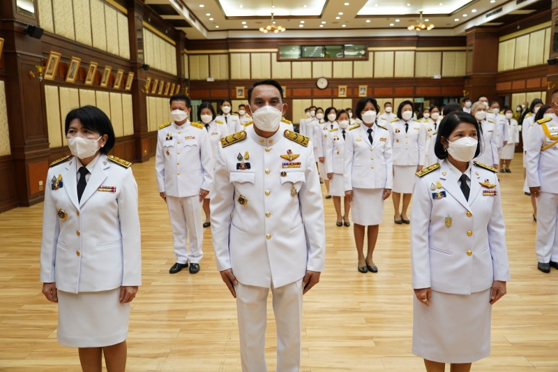 พิธีถวายสัตย์ปฏิญาณเพื่อเป็นข้าราชการที่ดีและพลังของแผ่นดิน ประจำปี 2565 ณ สำนักงานการตรวจเงินแผ่นดิน