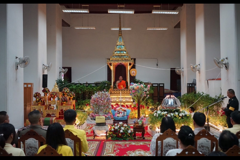 2562-07-15 สำนักงานการตรวจเงินแผ่นดิน ร่วมบำเพ็ญกุศลเทศน์มหาชาติเวสสันดรชาดก เนื่องในสัปดาห์เผยแพร่พระพุทธศาสนา  วันอาสาฬหบูชาแล