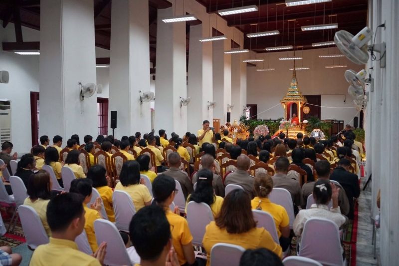 2562-07-15 สำนักงานการตรวจเงินแผ่นดิน ร่วมบำเพ็ญกุศลเทศน์มหาชาติเวสสันดรชาดก เนื่องในสัปดาห์เผยแพร่พระพุทธศาสนา  วันอาสาฬหบูชาแล