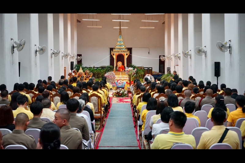 2562-07-15 สำนักงานการตรวจเงินแผ่นดิน ร่วมบำเพ็ญกุศลเทศน์มหาชาติเวสสันดรชาดก เนื่องในสัปดาห์เผยแพร่พระพุทธศาสนา  วันอาสาฬหบูชาแล