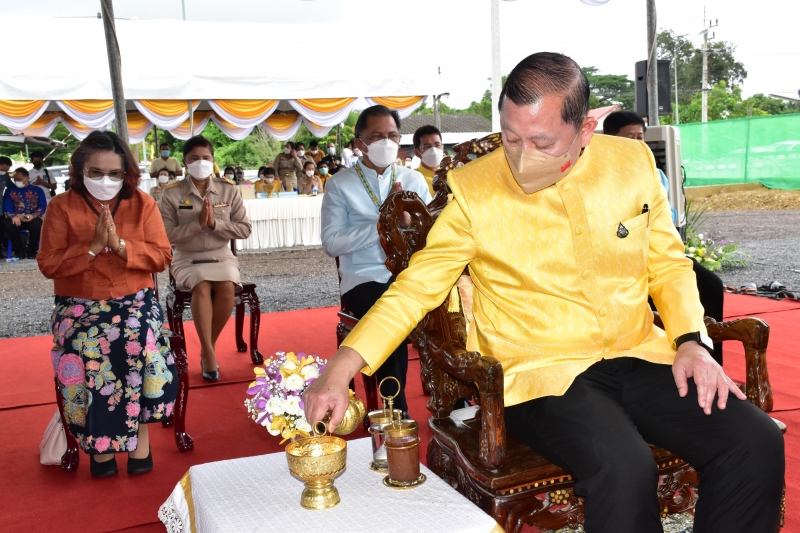 พิธีวางศิลาฤกษ์อาคารที่ทำการสำนักตรวจเงินแผ่นดินจังหวัดพัทลุง