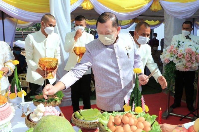 พิธีวางศิลาฤกษ์อาคารสำนักงานและอาคารชุดพักอาศัย สำนักตรวจเงินแผ่นดินจังหวัดร้อยเอ็ด