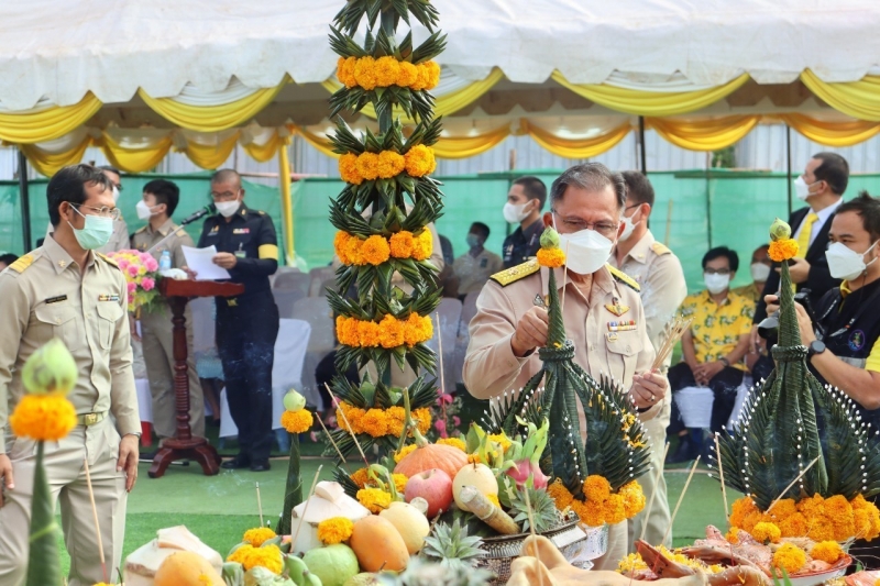 พิธีวางศิลาฤกษ์อาคารสำนักงานและอาคารชุดพักอาศัย สำนักตรวจเงินแผ่นดินจังหวัดปราจีนบุรี