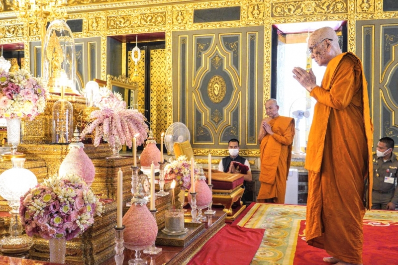  สมเด็จพระอริยวงศาคตญาณ สมเด็จพระสังฆราช สกลมหาสังฆปริณายก ทรงเป็นประธานในพิธีเททองหล่อองค์พระพุทธโสธร รุ่น มงคลแผ่นดิน 108 ณ วั