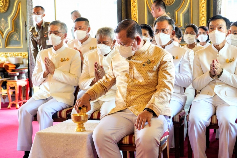  สมเด็จพระอริยวงศาคตญาณ สมเด็จพระสังฆราช สกลมหาสังฆปริณายก ทรงเป็นประธานในพิธีเททองหล่อองค์พระพุทธโสธร รุ่น มงคลแผ่นดิน 108 ณ วั