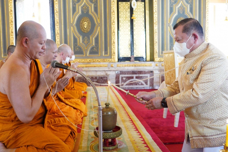  สมเด็จพระอริยวงศาคตญาณ สมเด็จพระสังฆราช สกลมหาสังฆปริณายก ทรงเป็นประธานในพิธีเททองหล่อองค์พระพุทธโสธร รุ่น มงคลแผ่นดิน 108 ณ วั