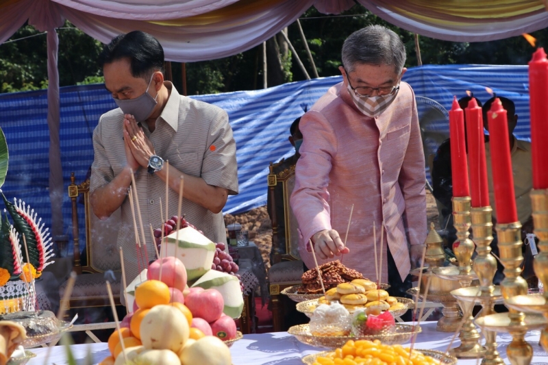 พิธีวางศิลาฤกษ์อาคารที่ทำการและอาคารชุดพักอาศัย สำนักตรวจเงินแผ่นดินจังหวัดนครนายก