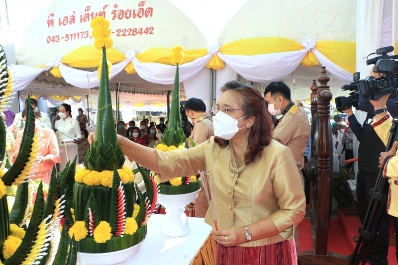 พิธีวางศิลาฤกษ์อาคารสำนักงานและอาคารชุดพักอาศัย สำนักตรวจเงินแผ่นดินจังหวัดร้อยเอ็ด