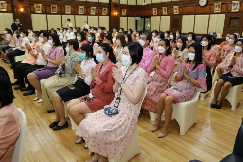 พิธีเจริญพระพุทธมนต์เพื่อความเป็นสิริมงคล เนื่องในโอกาสปีใหม่ พุทธศักราช 2566 ณ สำนักงานการตรวจเงินแผ่นดิน