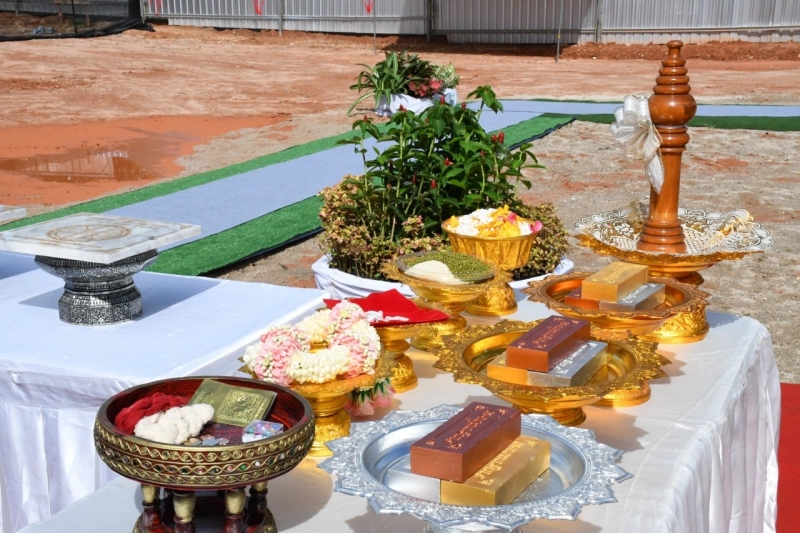 พิธีวางศิลาฤกษ์อาคารที่ทำการสำนักตรวจเงินแผ่นดินจังหวัดระนอง