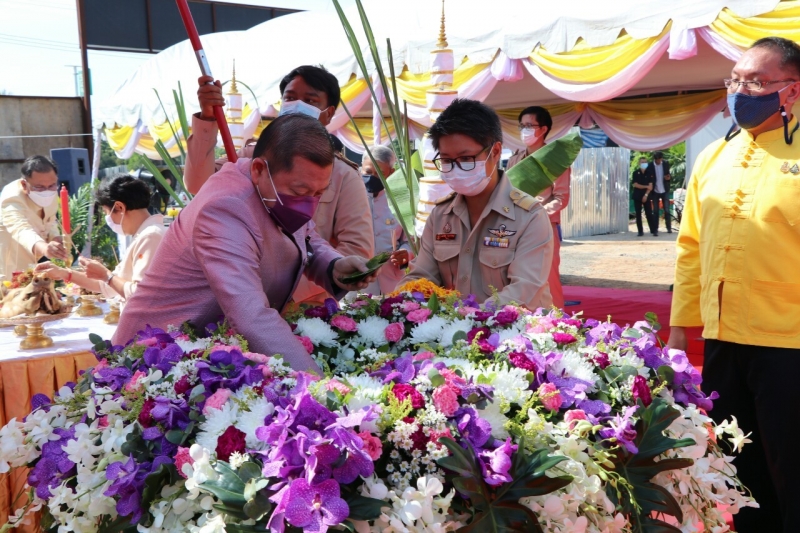 พิธีวางศิลาฤกษ์อาคารที่ทำการและอาคารชุดพักอาศัย สำนักตรวจเงินแผ่นดินจังหวัดนครนายก