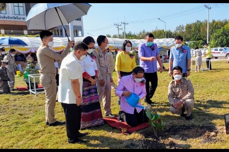 พิธีเปิดอาคารที่ทำการสำนักตรวจเงินแผ่นดินจังหวัดบึงกาฬ