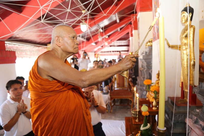 พิธีอธิษฐานจิตมวลสาร แผ่นจาร และแผ่นดวงชะตา พระพุทธโสธร รุ่น มงคลแผ่นดิน 108 ณ วัดพระมหาธาตุ วรมหาวิหาร จังหวัดนครศรีธรรมราช