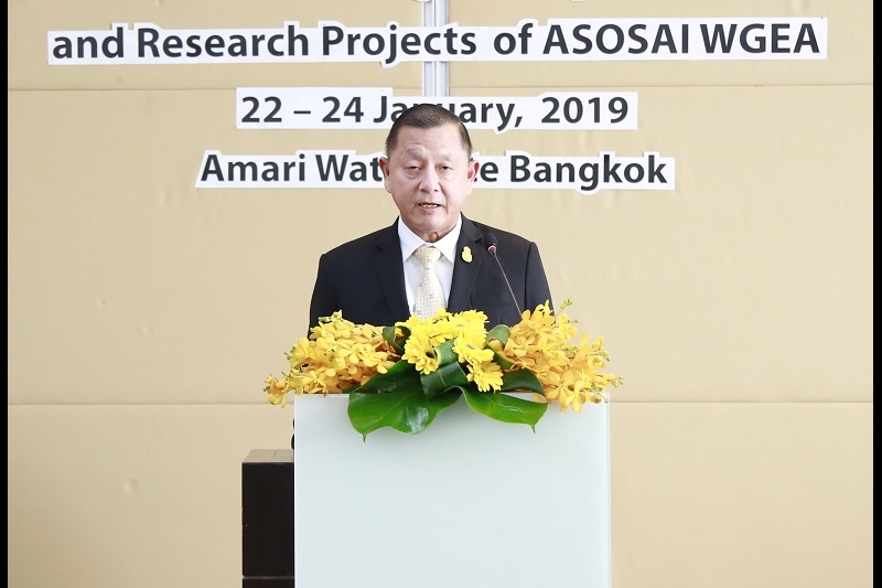 the opening ceremony of the “2nd Joint Meeting of Cooperative  Audit and Research Projects of ASOSAI Working Group on Environmen