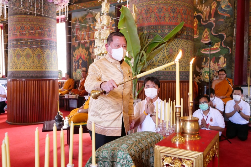 พิธีอธิษฐานจิตมวลสาร แผ่นจาร และแผ่นดวงชะตา 