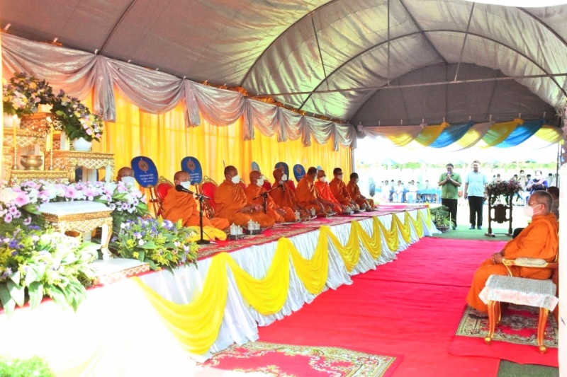 พิธีวางศิลาฤกษ์อาคารสำนักงานและอาคารชุดพักอาศัย สำนักตรวจเงินแผ่นดินจังหวัดอ่างทอง